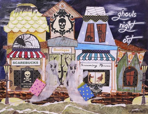Framed Ghouls Night Out Print