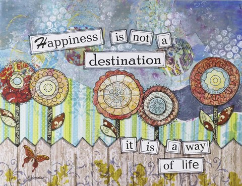 Framed Happy Destinations Print