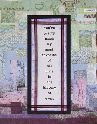 Framed History of Ever Print