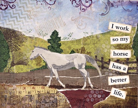 Framed Horsing Around Print