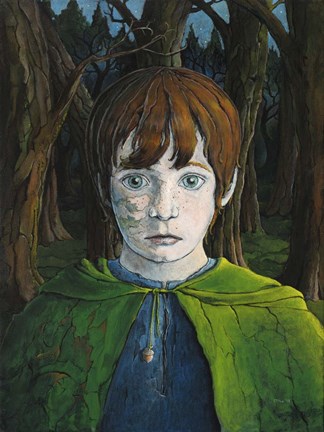 Framed Forest Boy Print