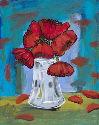 Framed Flower Vase Print