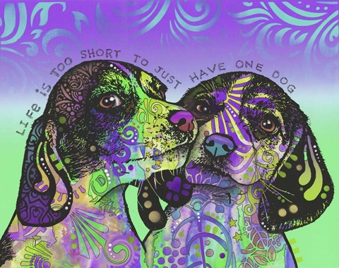 Framed Life Is Too Short Print