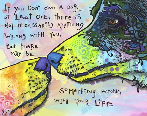 Framed Of Life and Dog Print