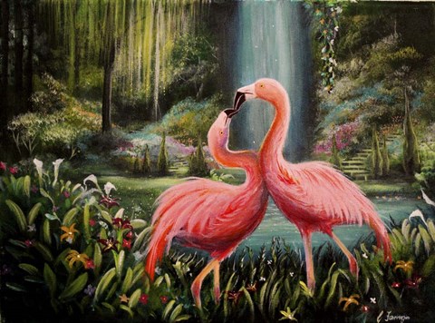 Framed Flamingo Flamenco Print