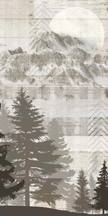 Framed Blue Bear Lodge Sign 16 Print