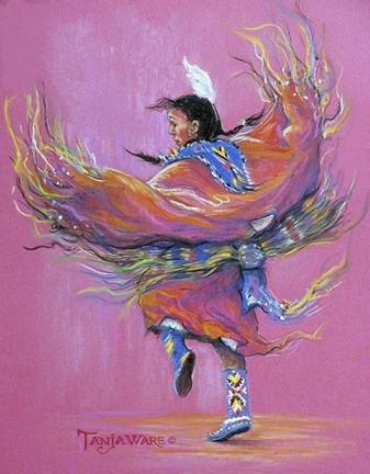 Framed Shawl Dancer Print