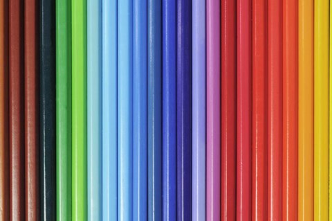 Framed Coloured Pencils 1 Print