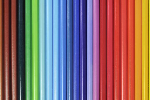 Framed Coloured Pencils 1 Print