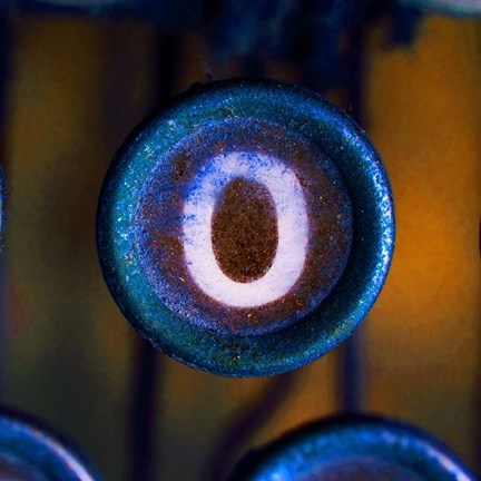 Framed Letter O of Typewriter &#39;LOVE&#39; Print