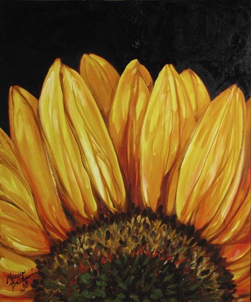 Framed Sunflower Sunflower Print