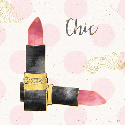 Framed Fashion Blooms III Black Print