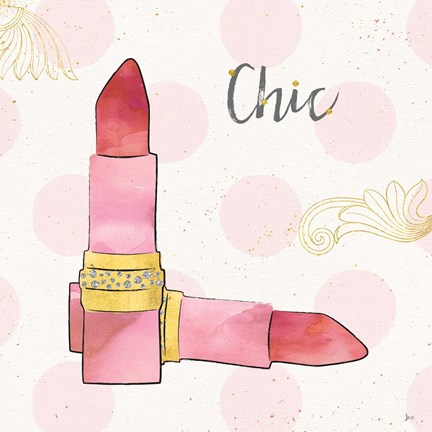 Framed Fashion Blooms III Pink Print