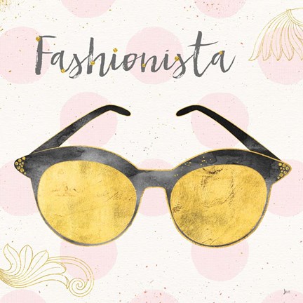 Framed Fashion Blooms IV Black Print