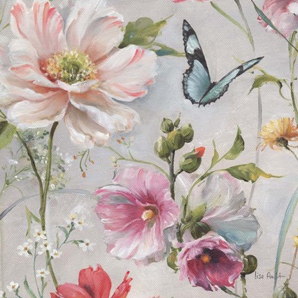 Framed Antique Garden II Print