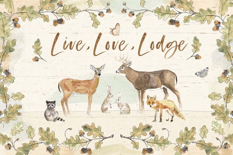 Framed Woodland Wreath IV Print