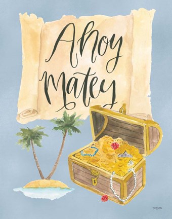 Framed Pirates I Print