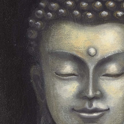 Framed Serene Buddha I Crop Print