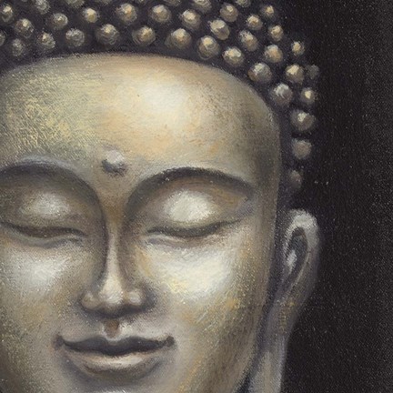 Framed Serene Buddha II Crop Print