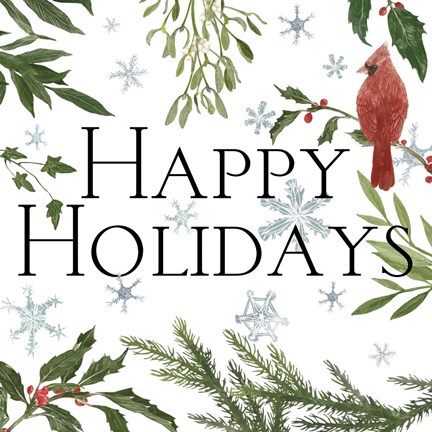 Framed Peace and Joy cardinal III Print