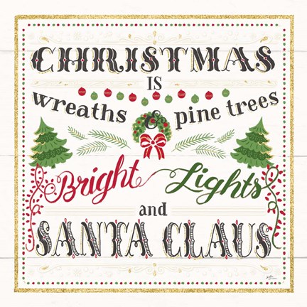 Framed Winter Wonderland VI Shiplap Print