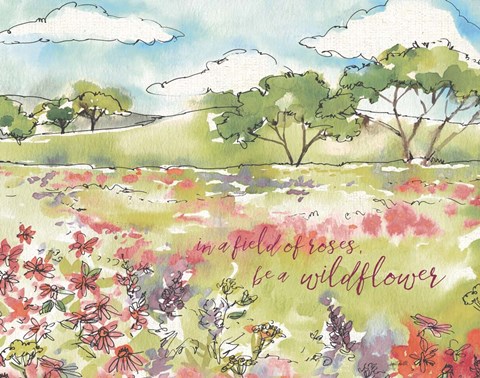 Framed Simply Petals VIII Warm Crop Print