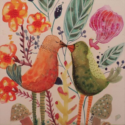 Framed Le Baiser Print