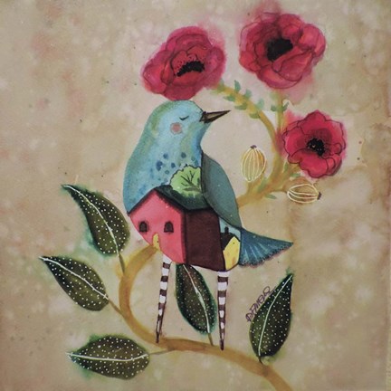 Framed Les Pavots Print