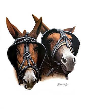 Framed Grandpa&#39;s Mules Print