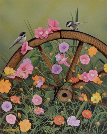 Framed Vintage Garden Print