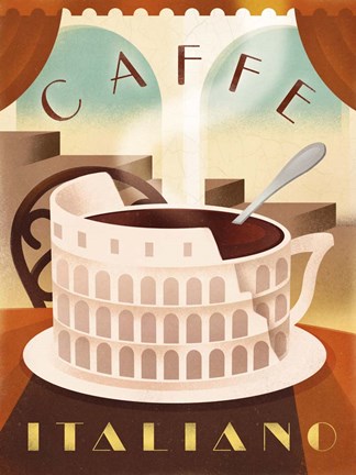 Framed Coffee Italy Print
