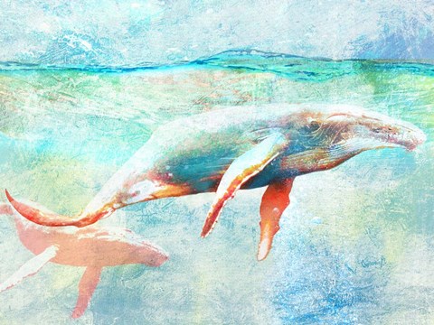 Framed Seas of Serenity Print