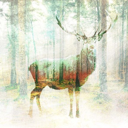 Framed Lord of the Woods (detail) Print