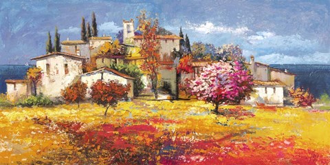 Framed Borgo sul Mare Print