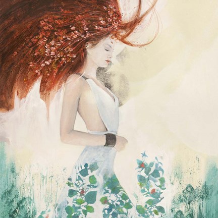 Framed Fairy of Spring (detail) Print