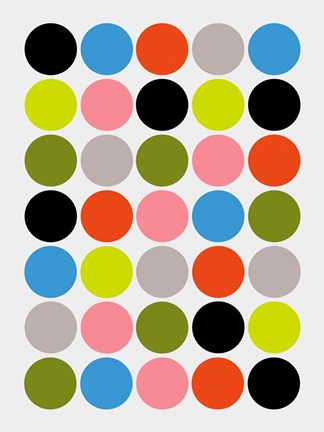 Framed Candied Dots Print