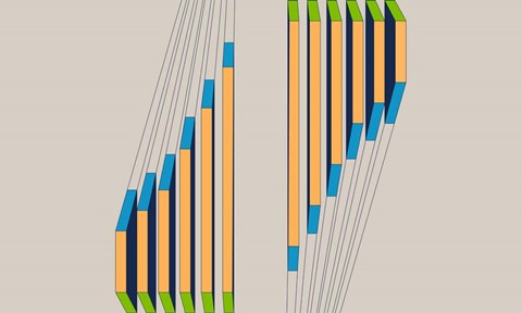 Framed True Blue Shift Print