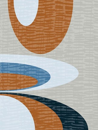 Framed Steel Blue 1 Print