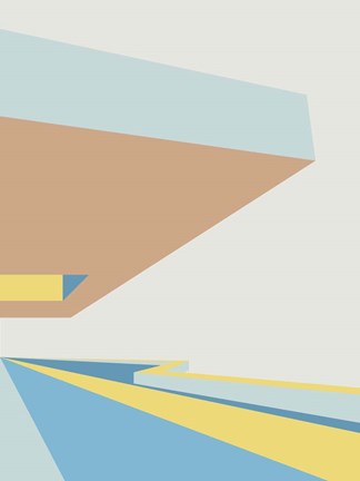 Framed At The Museum in Yellow 2 Print