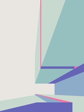 Framed At The Museum In Hot Pink 1 Print