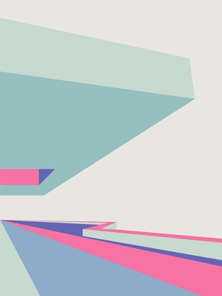 Framed At The Museum in Hot Pink 2 Print