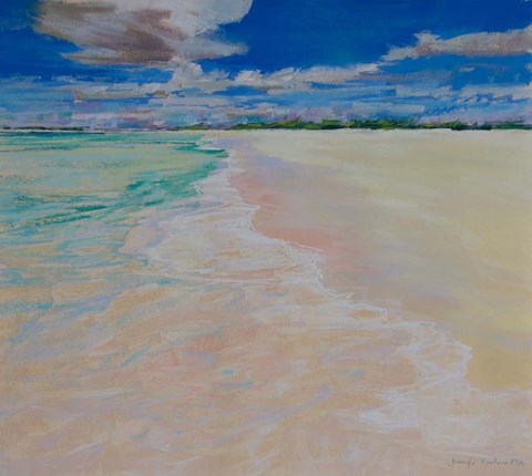 Framed Turquoise Waters VIII Print