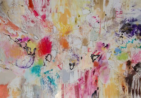 Framed Red and Gold Series 15 Print