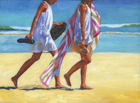 Framed Beach Towel Print