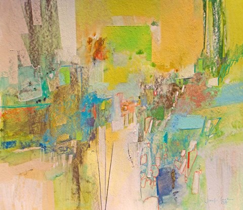 Framed Blue and Green Series 2 Print