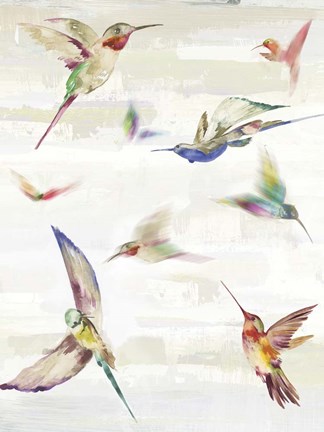 Framed Humming II Print