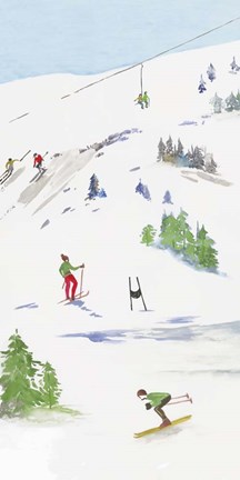 Framed Blue Mountain II Print