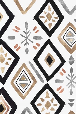 Framed Rhythemics II Print