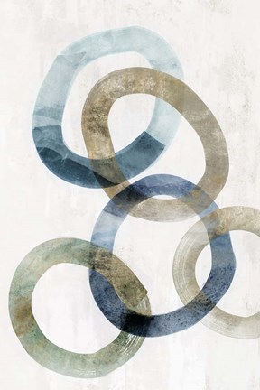 Framed Trilogy I Print