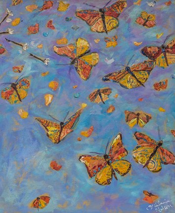 Framed Monarch Migration B Print